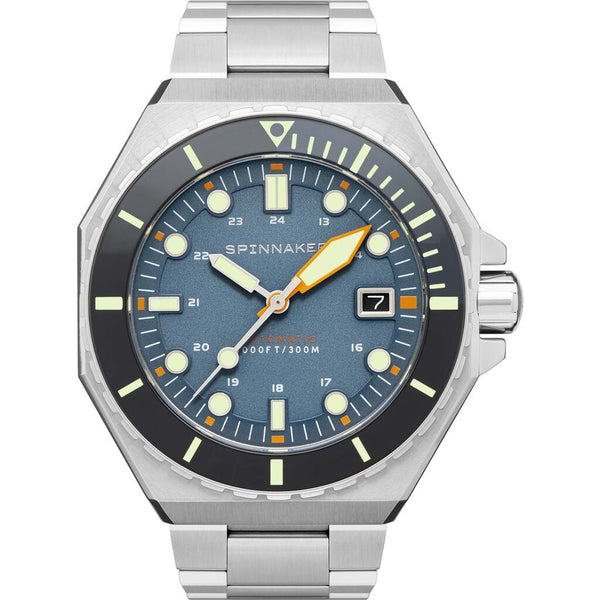 Spinnaker Dumas Japan Automatic 3 Hands Watch | Blue Yonder / Stainless Steel / Blue / Stainless Steel
