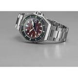 Spinnaker Dumas Japan Automatic 3 Hands Watch | Bordeaux / Stainless Steel / Red / Stainless Steel