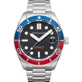 Spinnaker Croft Japan Mid-Size Automatic 3 Hands Watch | Elemental / Stainless Steel / Black / Stainless Steel