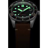 Spinnaker Croft Japan Mid-Size Automatic 3 Hands Watch | Anchor Black / Stainless Steel / Black / Brown