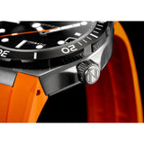 Spinnaker Boettger Japan Automatic NBR 3 Hands Watch | Tropical Orange / Stainless Steel / Black / Orange