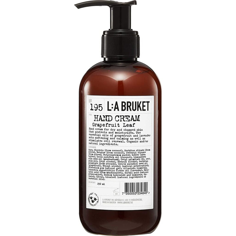L:A Bruket No 195 Hand Cream | Grapefruit Leaf 250 ml