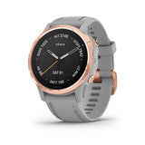 Garmin Fenix 6S Sapphire GPS Smartwatch Rose Gold - Gray Band, 010-02159-20
