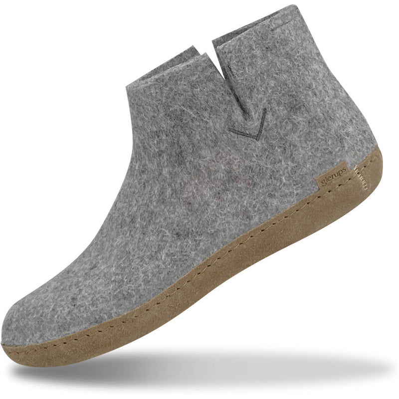 Glerups The Boot with Leather Sole | Grey