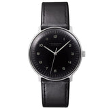 Junghans Max Bill Automatic Watch | Black Calfskin Strap 027/3400.04
