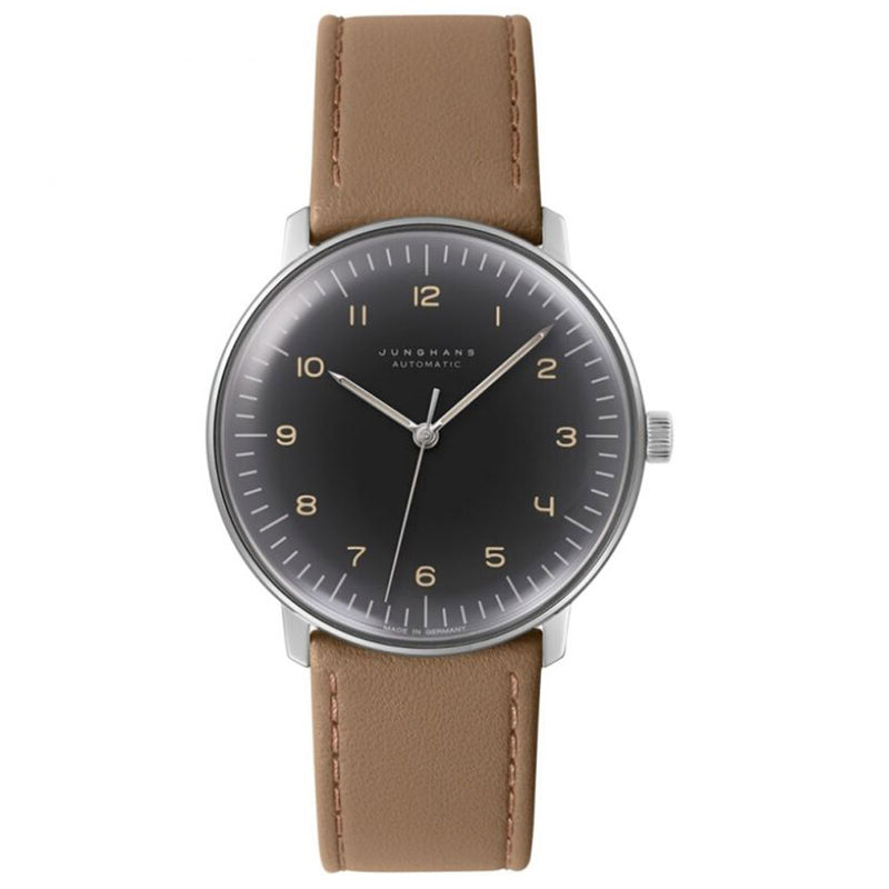 Junghans Max Bill Automatic Watch | Brown Calfskin Strap 027/3401.04