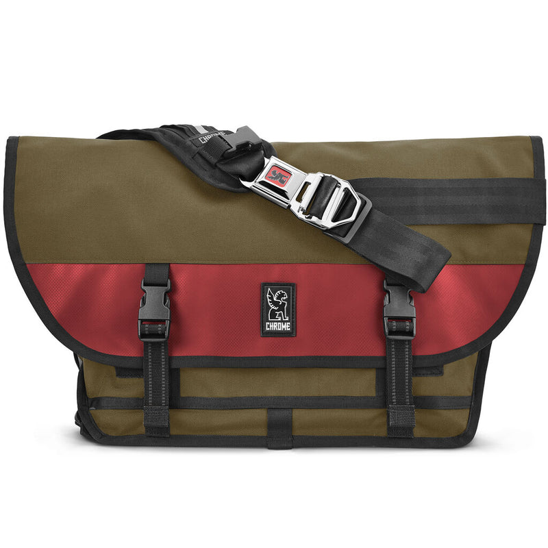 Chrome Citizen Messenger Bag | Olive/Red