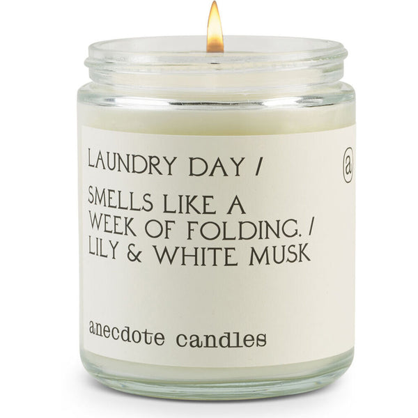 Anecdote Candles Glass Jar Candle | Laundry Day