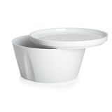 Degrenne L'Econome Starck Porcelain Straight Bowl & Dinner Plate | 7"