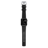 Hello Nomad Apple Watch Active Strap 44mm/42mm | Black Leather/Silver Hardware