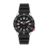 Columbia Pacific Outlander Black 3-Hand Date Men's Lifestyle Analog Watch | Black Silicone
