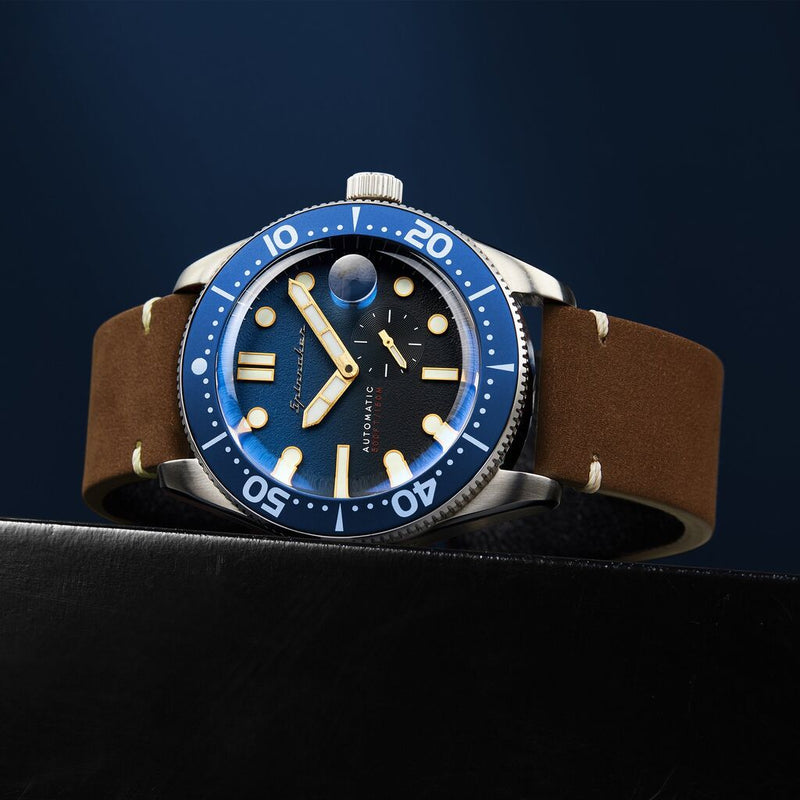 Spinnaker Croft SP-5058-08 Automatic Watch | Blue/Brown 