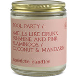 Anecdote Candles Pool Party Glass Jar Candle | Lemon and Lime