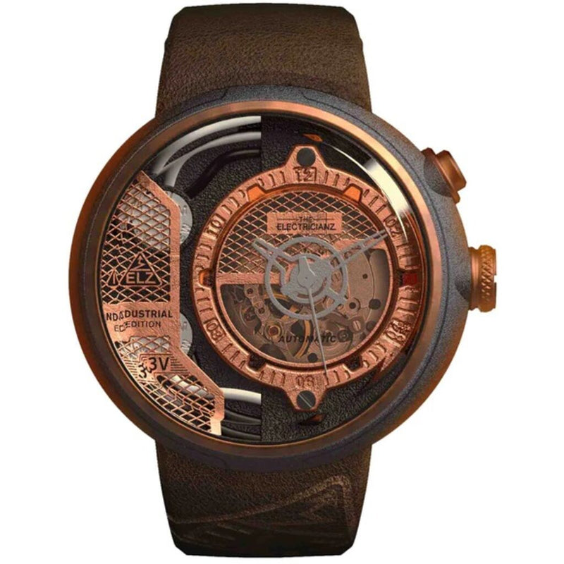 The Electricianz The Copper X-Edition Men Watch | 46-47mm | Copper and Grey Dial