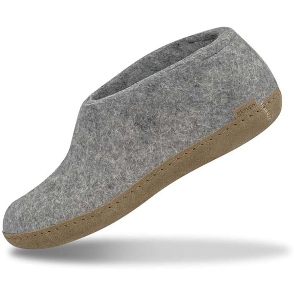 Glerups The Shoe with Leather Sole | Grey
