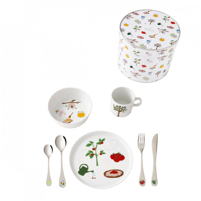 Degrenne Eveil Gourmand Tableware And Cutlery Children Gift Box | 7 Pieces