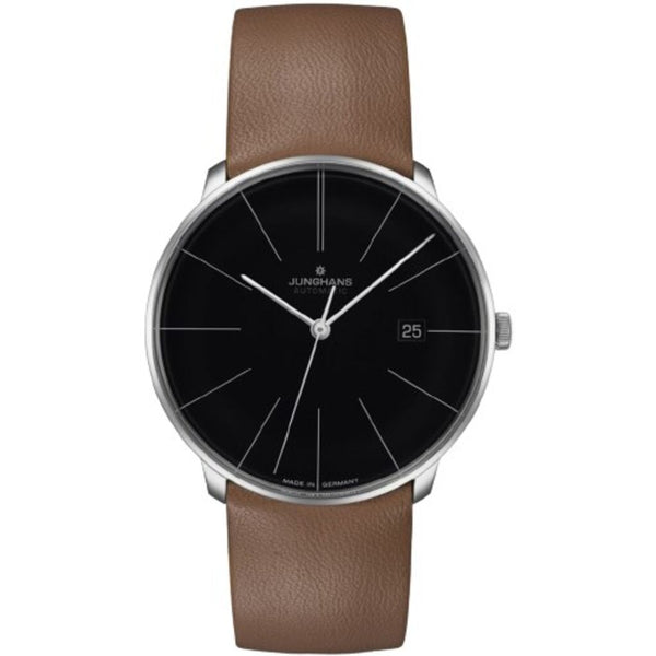 Junghans Meister fein Automatic Signature | Black Leather Strap | 40MM 
