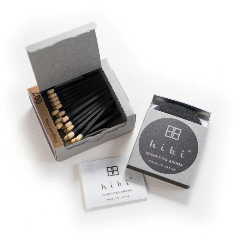 Hibi Box of 30 Incense Matches | Fragrant Olive