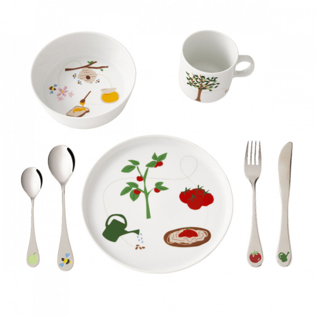 Degrenne Eveil Gourmand Tableware and Cutlery Children Gift Box | 7 Pieces