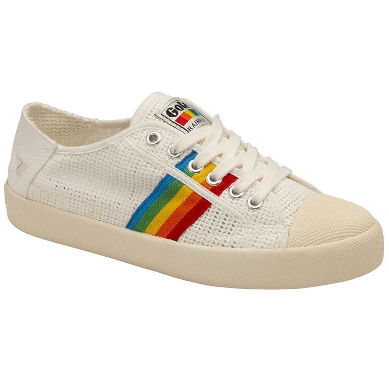 Gola Ladies Coaster Rainbow Weave Sneaker | Off White/Multi