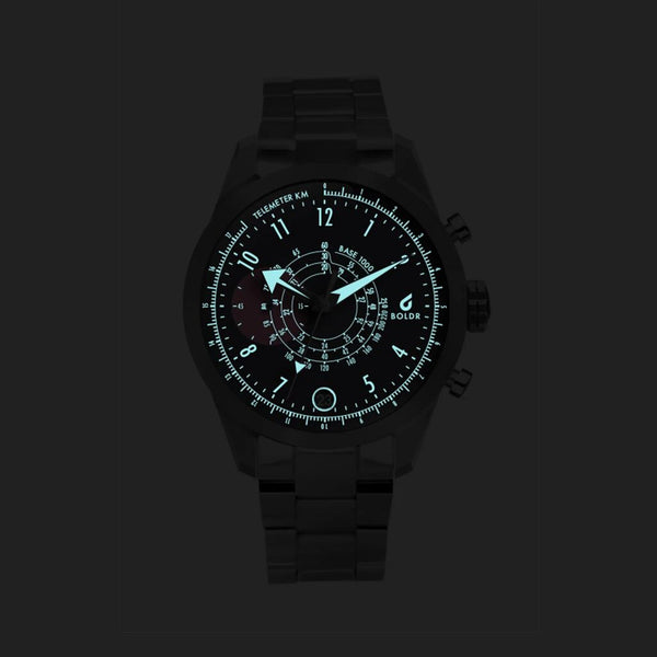 BOLDR PFP Voyage Wristwatch | Snail-Dial Design with Pink Accent Sub-Dial