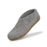 Glerups The Shoe with Leather Sole | Grey