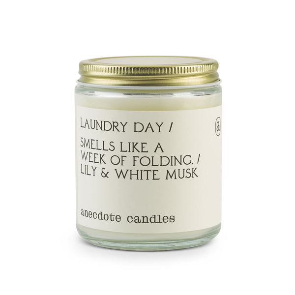 Anecdote Candles Glass Jar Candle | Laundry Day