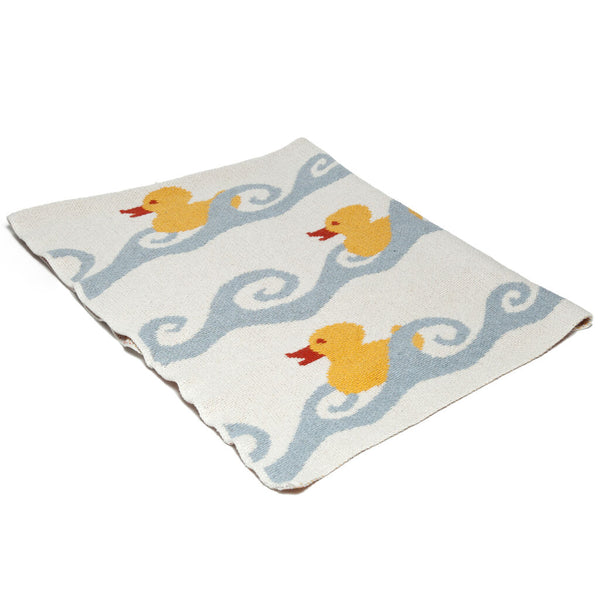In2green Baby Ducky Eco Throw | Milk/White