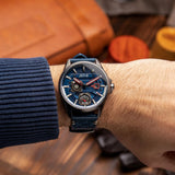 AVI-8 Watch Hawker Harrier Farley Multifunction | Genuine Leather Strap