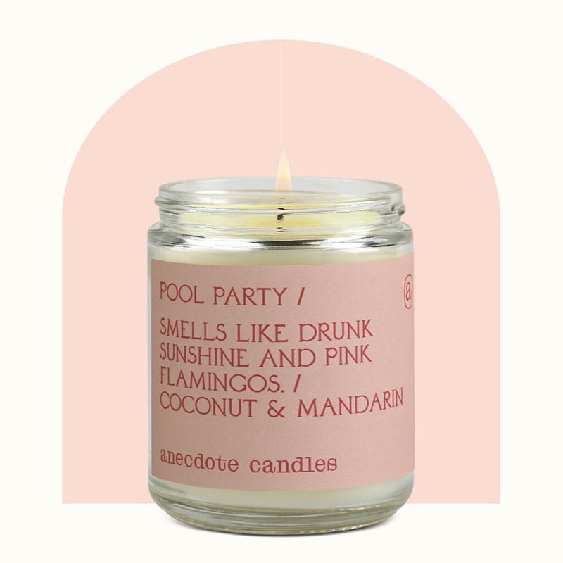 Anecdote Candles Pool Party Glass Jar Candle | Lemon and Lime