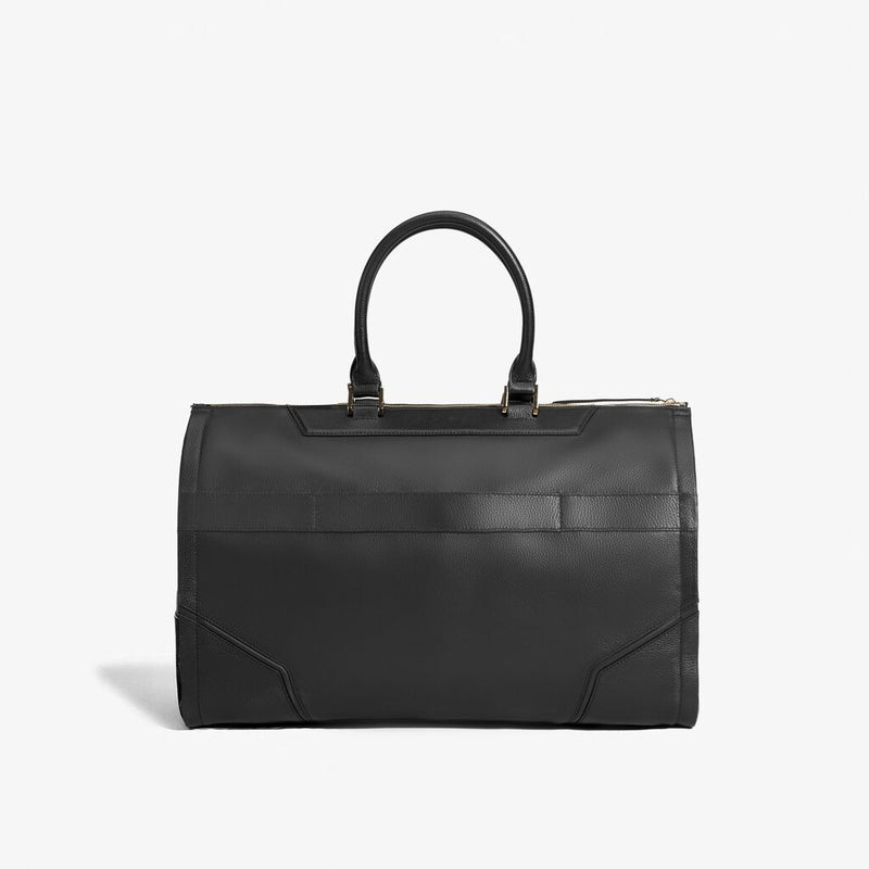 Hook & Albert Women's Leather Garment Weekender Bag | Black