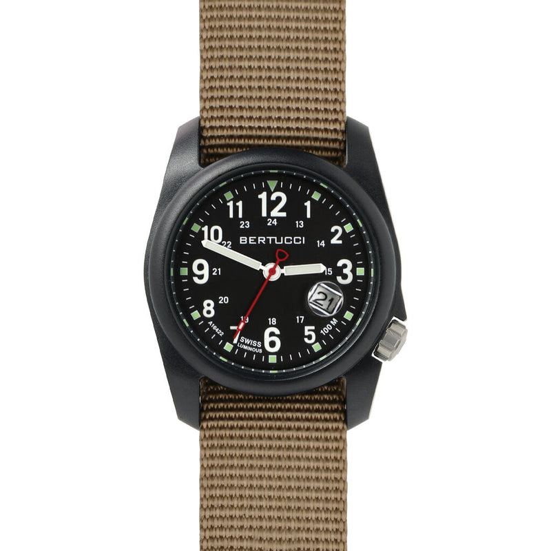 Bertucci DX3 Super Watch | Black dial/Black case