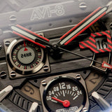 AVI-8 Watch Hawker Harrier Farley Multifunction | Genuine Leather Strap