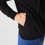 Lacoste Men's Sport Hooded Fleec Sweatshirt | Black