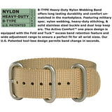 Bertucci A-3P Optic White Watch | Optic White Dial | Bertucci Khaki Nylon Band