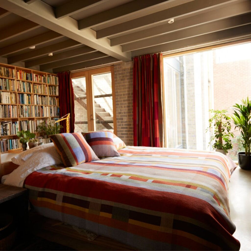 Wallace Sewell Cecil Lambswool Block Throw | Small