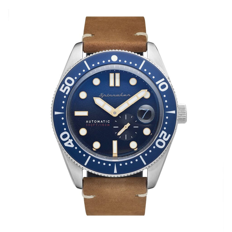 Spinnaker Croft SP-5058-08 Automatic Watch | Blue/Brown 
