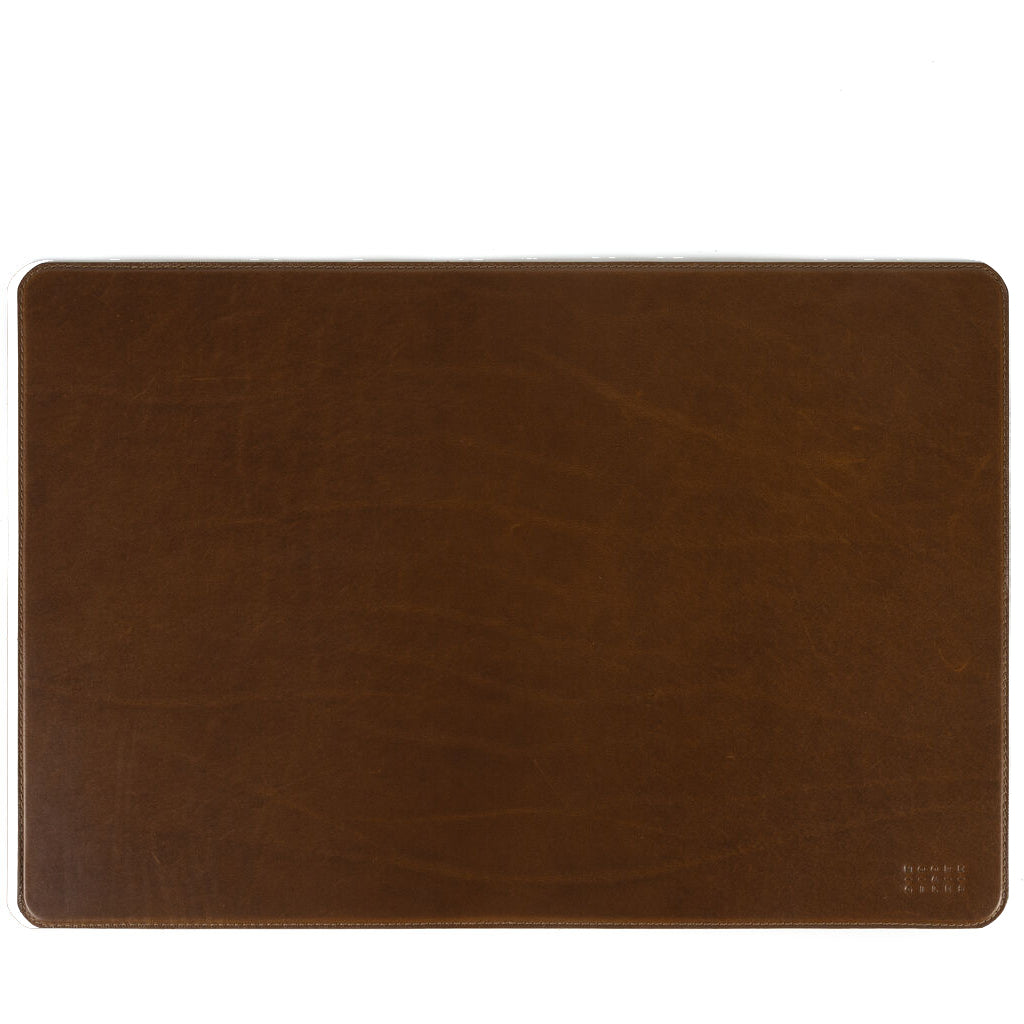 Moore & Giles Leather Placemat Set Of 4 Mont Blanc Caramel Sportique