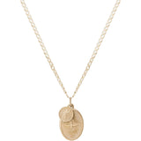 Miansai Mens Dove Pendant Necklace, Gold Vermeil | Matte Gold 25in.