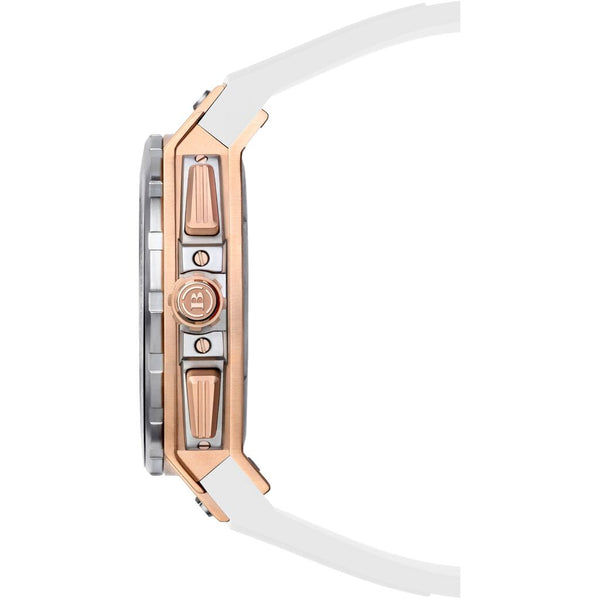 Brera Milano Granturismo Gt2 Chronograph Quartz Watch | Rose Gold/White Strap