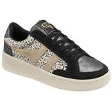 Gola Women's Superslam Sneakers | Black/Cheetah/Gold