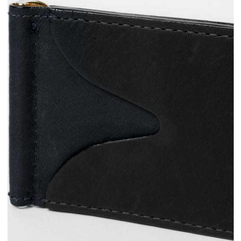 Moore & Giles Reclaimed Spring ID Wallet | Heirloom Black