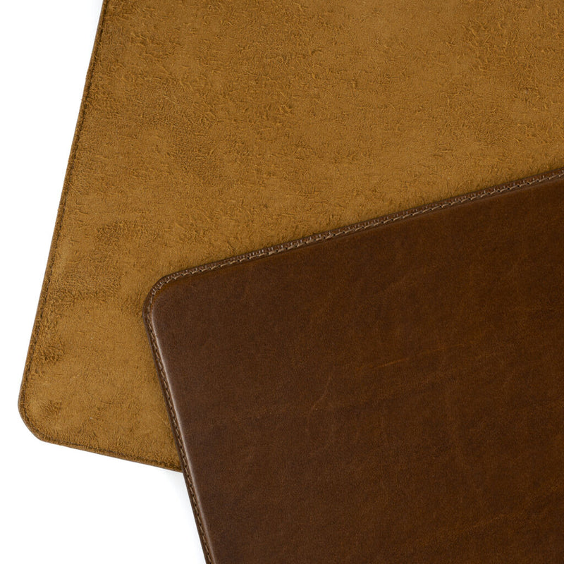 Moore & Giles Leather Placemat Set Of 4 | Mont Blanc Caramel