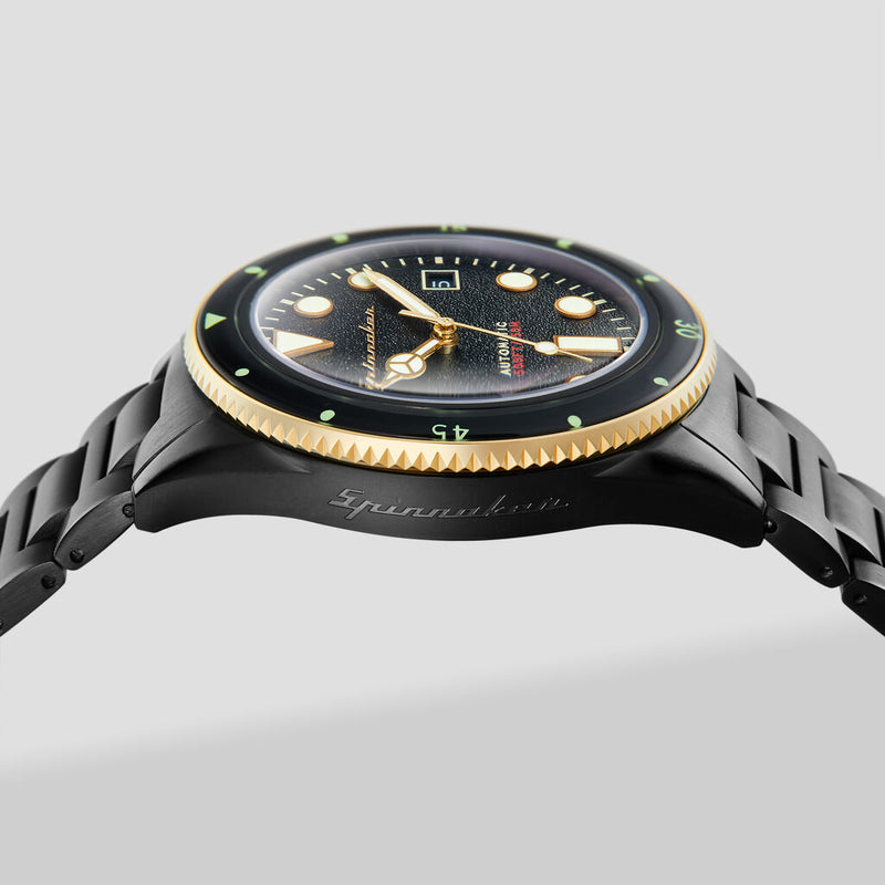 Spinnaker Cahill - Mid Size SP-5075-33 Automatic Watch | Black/Ionic