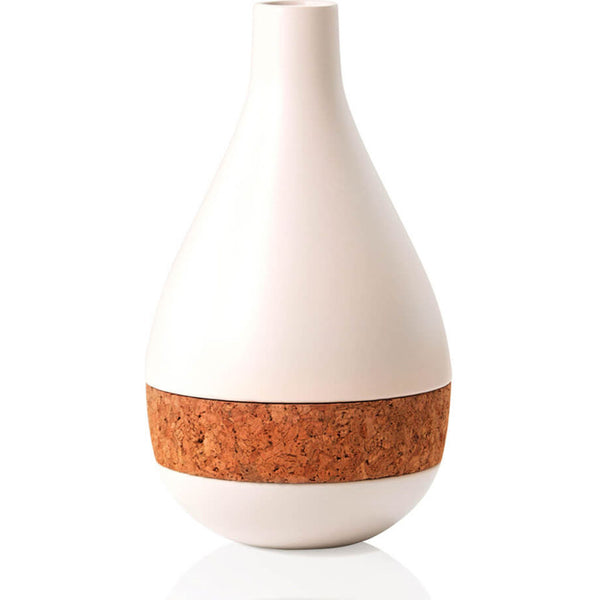 Aesthetic Content Horizon Ceramic & Cork Vase | White 2000104