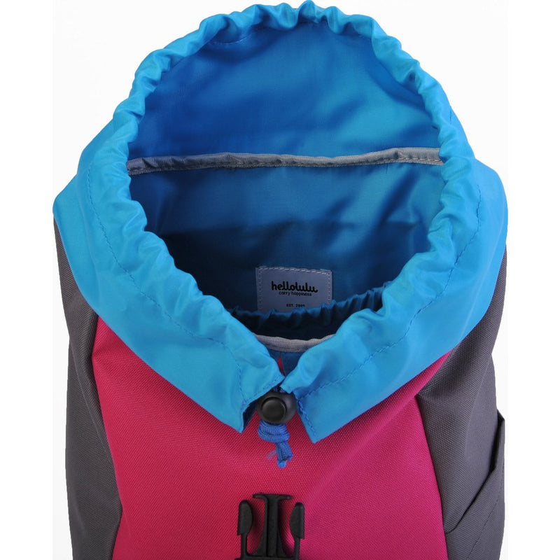 Hellolulu Kid's Mini Sutton Drawstring Backpack | Pink/Dark Grey HLL-20007-PNK