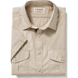 Filson Filson's Short Sleeve Feather Cloth Shirt | Desert Tan 20008229 L