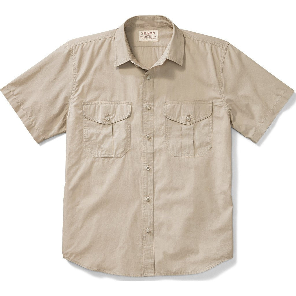 Filson Filson's Short Sleeve Feather Cloth Shirt Desert Tan – Sportique