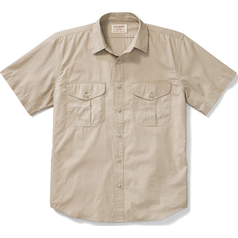 Filson Filson's Short Sleeve Feather Cloth Shirt | Desert Tan 20008229 S