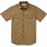 Filson Filson's Short Sleeve Feather Cloth Shirt | Rugged Tan 20008229 M